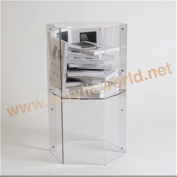 floor standing 2 shelf acrylic display case